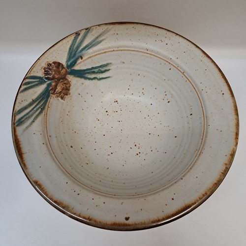#260244 Bowl  Sand with Pine Cone 12x4 $32 at Hunter Wolff Gallery